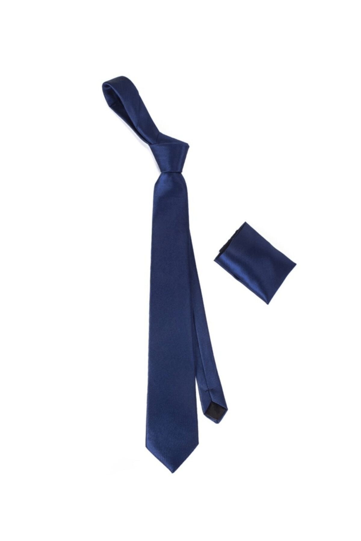 کراوات مردانه آبی سرمه ای کلاسیک